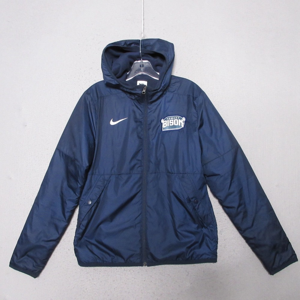 Nike Jacket Women Small Blue Thermal Repel Howard Bison Embroidered Comfort Cozy